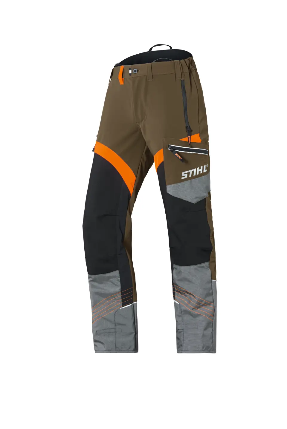 Klimbroek, zonder snijbescherming, ADVANCE X-CLIMB, maat XXL, turf