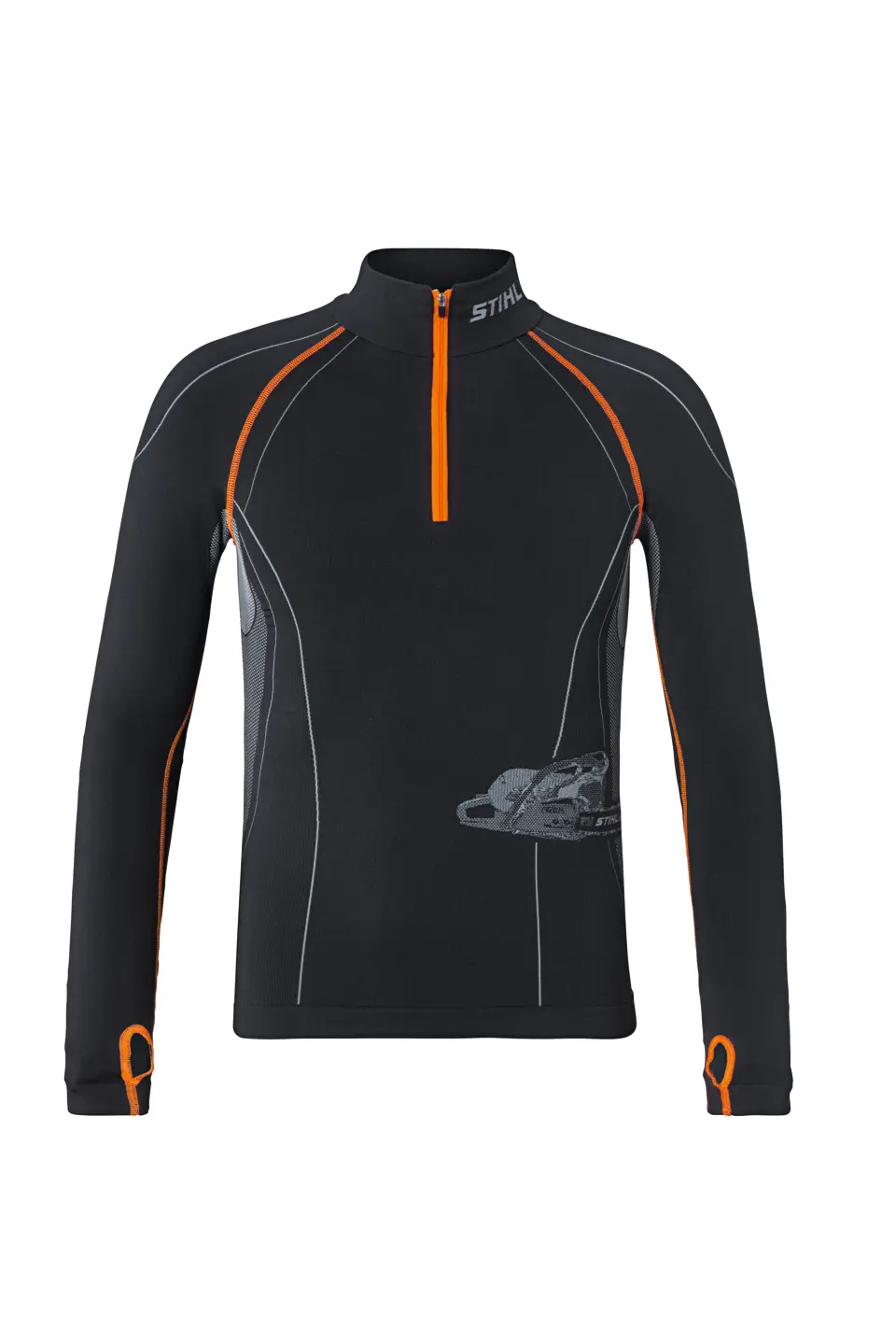 Werkshirt, lange mouw, ADVANCE, maat S, zwart