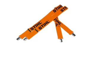 Bretellen, 130 cm, oranje, met metalen clips